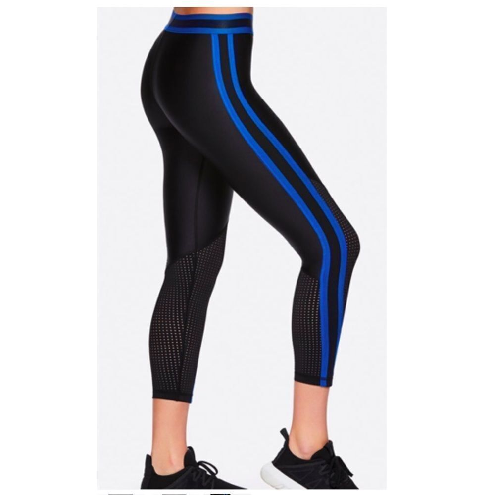 NWT ALALA Varsity Mesh Detailed Shiny Leggings - Picture 8 of 9